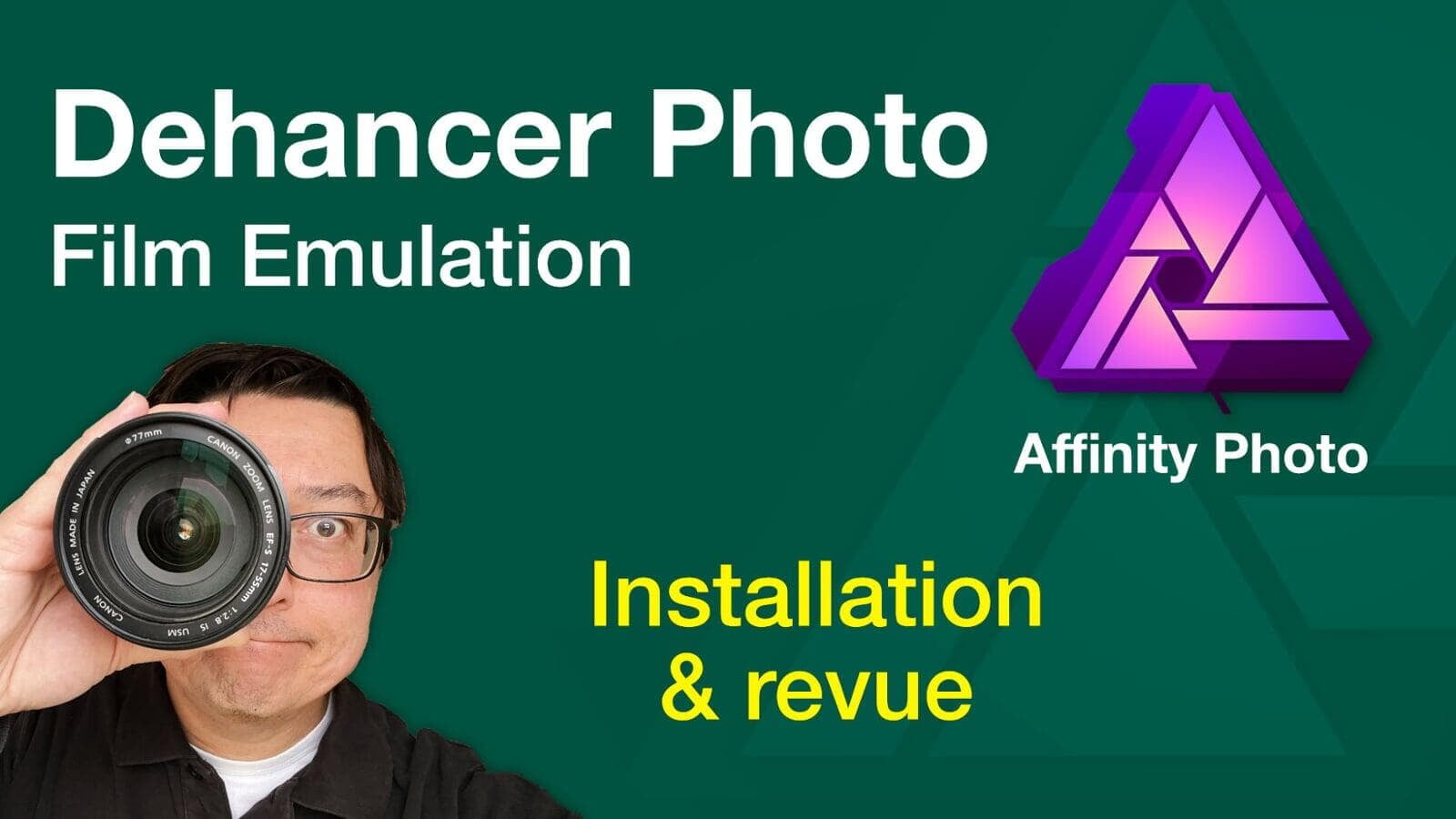 Revue de Dehancer Photo pour Affinity Photo
